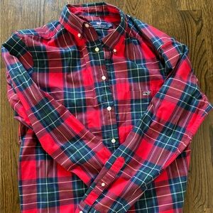 Men’s xl plaid Christmas button down